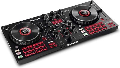 Numark Mixtrack Platinum FX DJ Controller Serato DJ w/4 Deck DJ Mixer & Jog