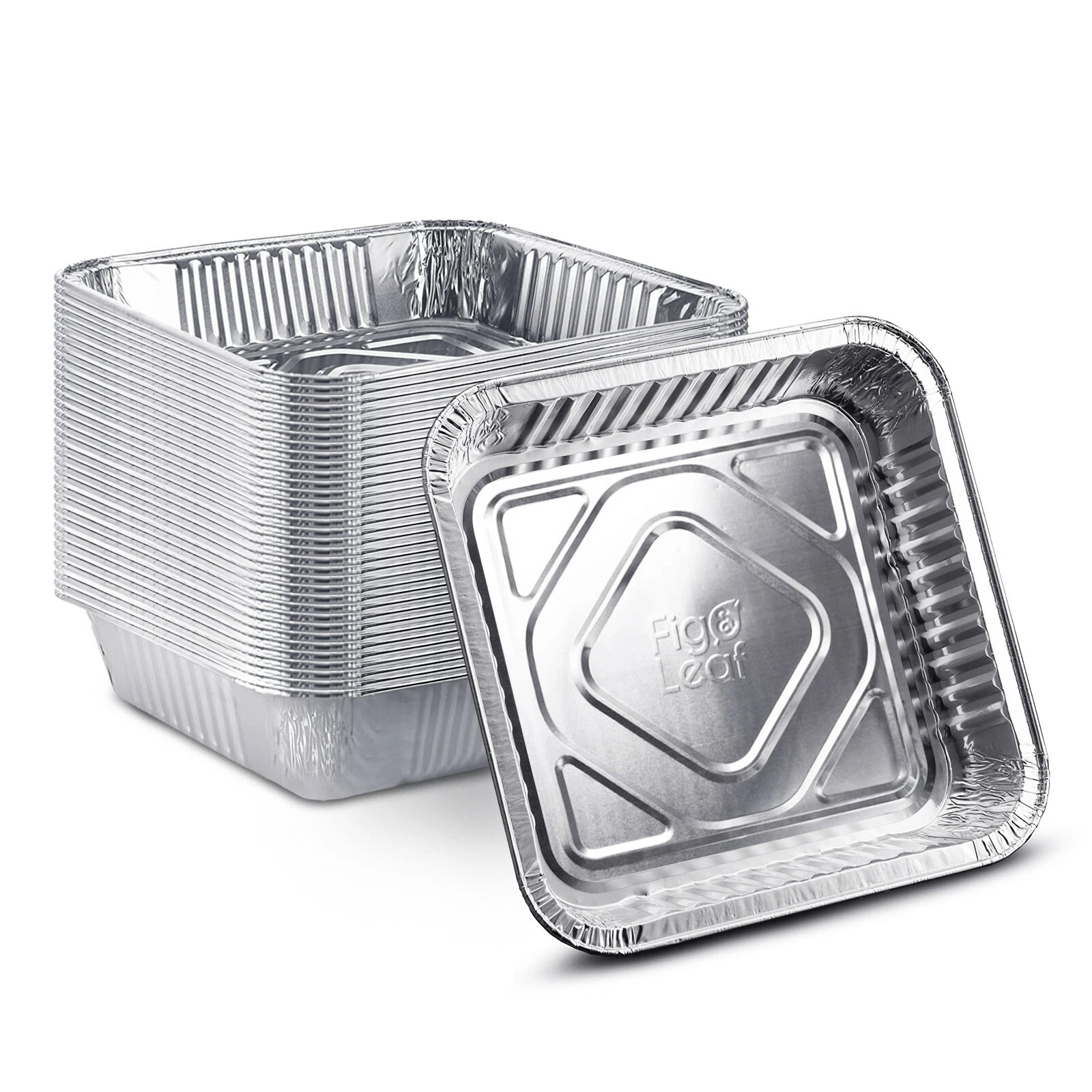 [50 Pack - 8” x 8”] Square Baking Cake Pans| Heavy Duty Disposable Aluminum Foil
Opens in a new wind