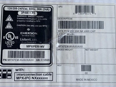 EMERSON LIEBERT MPXPEM-NVAXXAXX