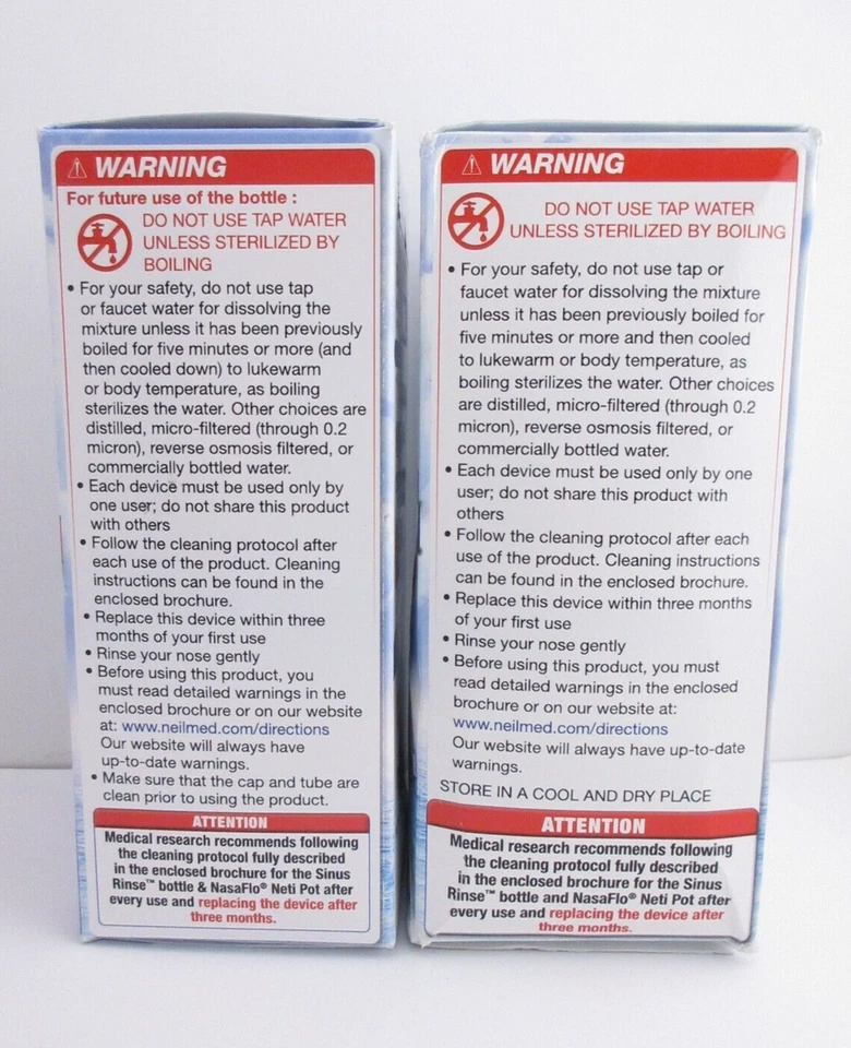NeilMed SinuFlo Ready Rinse, 8 fl oz *READ MORE* 50 Premixed Packets - FREE SHIP - Image 3 of 4