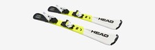 NEW HEAD Supershape Skis 157cm Junior wh/yel JRS 7.5 GW size adjustable Bindings