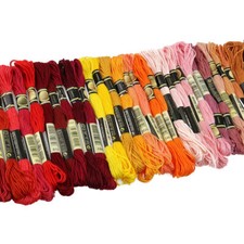 Lot 100 Multi Colors Cross Stitch Floss Cotton Thread Embroidery Sewing Skeins