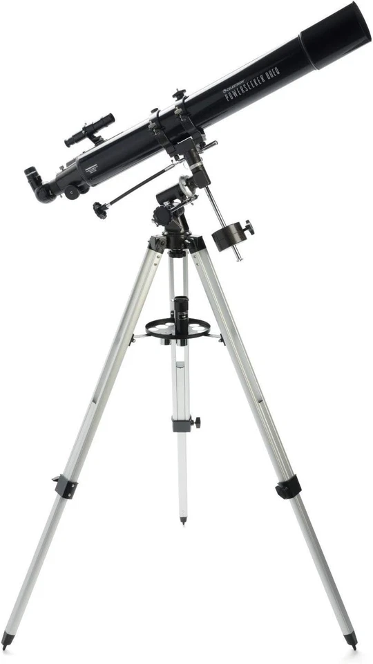 Celestron PowerSeeker 80 EQ Refractor Telescope 80/900mm with Tripod Model 21048 - Image 2 of 4