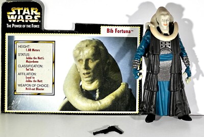 BIB FORTUNA - Jaba s Throne Room   Star Wars POTF Power of the Force 3.75 Inch