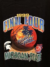 NWOT 1999 NCAA Final Four Basketball Michigan State MSU Size XL Black Graphic