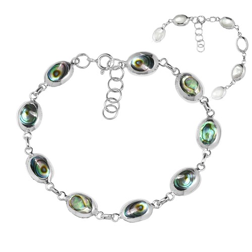 Main Line Time Green Blue Jadeite Stone Mother of Pearl 