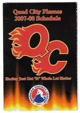 2007-08 Quad City Flames AHL Hockey Schedule !!! Many Sponsors
