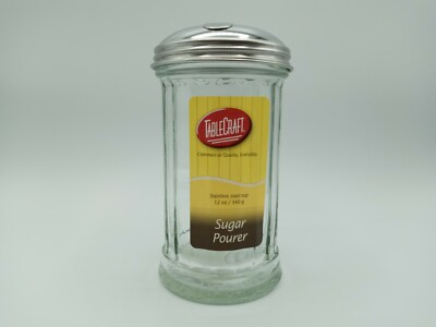 Kitchen Glass Table Sugar Dispenser Shaker Pourer Diner Retro Vintage Salt