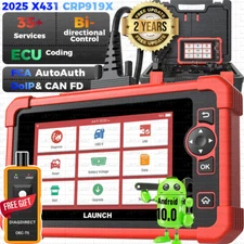 Launch X431 CRP919X OBD2 Scanner,ECU Coding Bidirectional Scan Tool CAN FD/DoIP