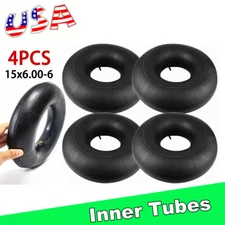  Set 4 15x6.00-6 Lawn Mower inner tube 15x6.00x6 Replacement 15x6-6 Tyre Tubes