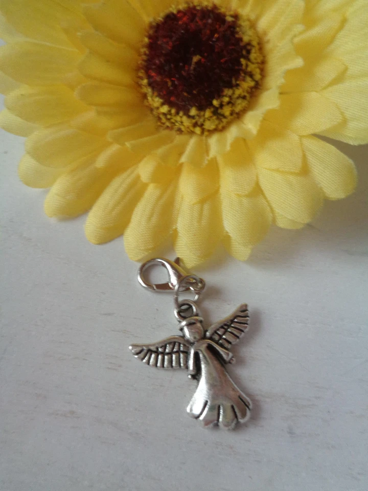 Taschen-oder Schlüsselanhänger  "Engel"  antik silber  (3D)