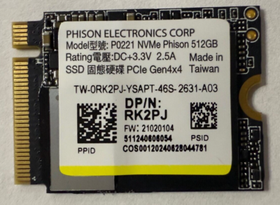 ♥︎送料込み★ PHISON m.2 NVMe 512GB❌６枚 PHISON 512GB M.2 2230 PCIe Gen4 x4 NVMe SSD P0221 RK2PJ | eBay