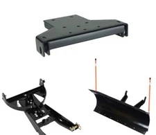 Denali Black 66" Pro Blade UTV Snow Plow Kit For Pol RZR 170 2008-2014
