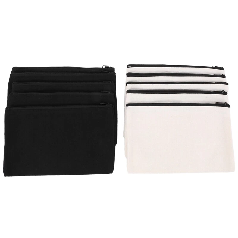 10h Bags Pencil Case Blank DIY Craft Bags Pouch for Travel DIY Craft School  C1K8 | eBay