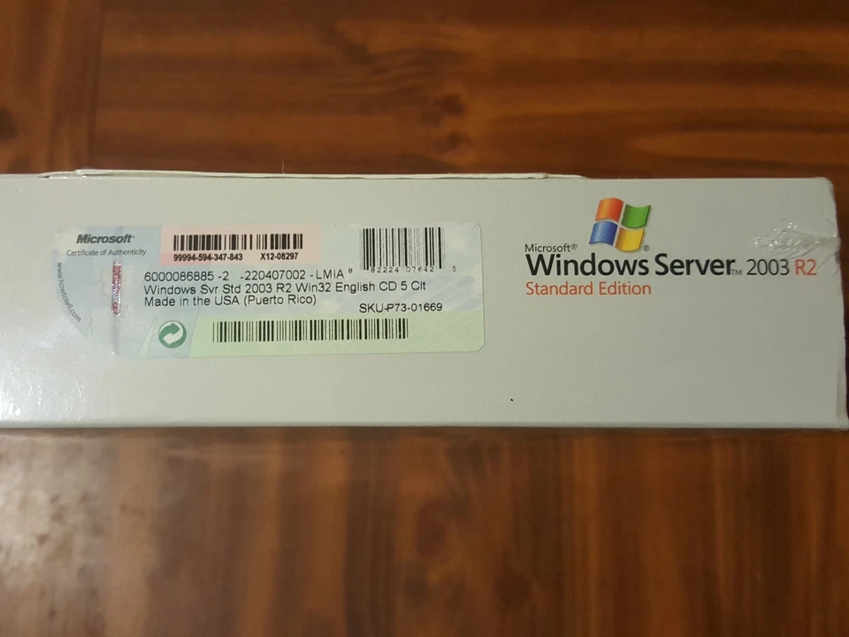 NEW Microsoft Windows Server 2003 R2 Standard 5 CAL RETAIL SEALED BOX - Image 2 of 4