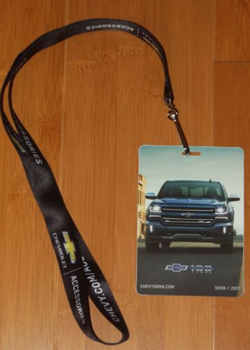 2017 Chevy Trucks 100 Years SEMA Show Promo Lanyard + Card - Picture 1 of 2