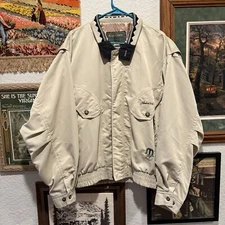 Vintage 90s RARE Descente Golf Collection Designer Windbreaker Jacket Size XL