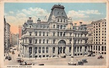 Boston MA Post Office and Sub-Treasury Building Downtown 1910s Vtg Postcard C60
