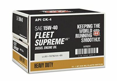 Phillips 66 1078291-12 PK Diesel Engine Oil (Fleet Supreme EC- API CK-4 15W40-1 
