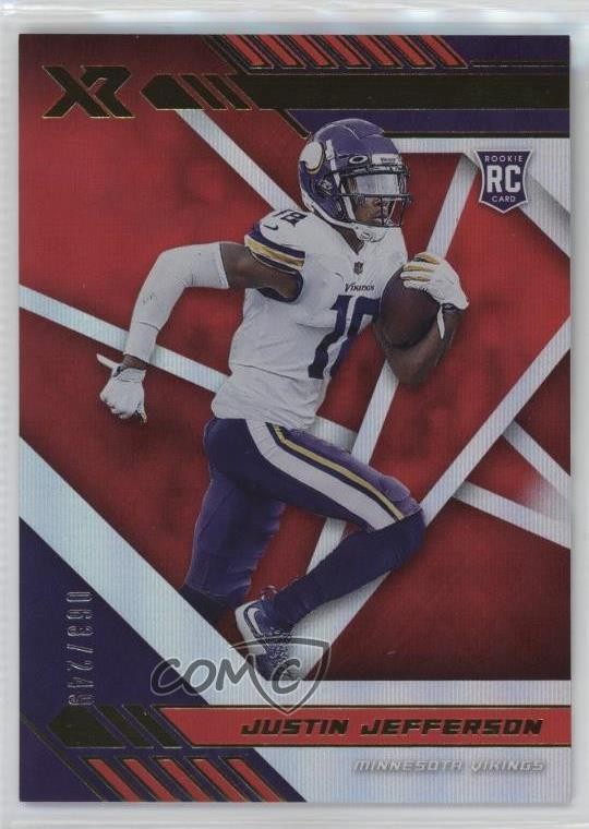 2020 Panini XR Rookie Red /249 Justin Jefferson #111 Rookie RC 11s8
