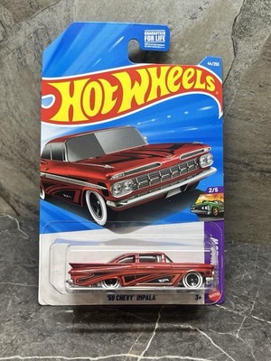   2026Hot Wheels 1959 Chevy Impala Red & Black Lowrider Diecast Car 1:64 