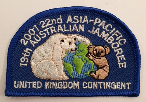 19th Australian Jamboree Boy Scouts badge Patch 2001 United Kingdom Contingent
