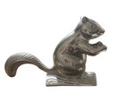 Vintage Cast Aluminum Squirrel Nutcracker Figurine 5.5 Inch Silver Tone — photo 4