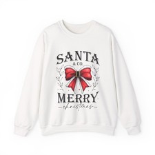 Santa-Co-Christmas Sweatshirt, Festive Holiday Jumper, Xmas Pullover, Winter