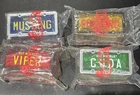 Vintage Hot Wheels Parking Plates- Avon set of 4 Unopened