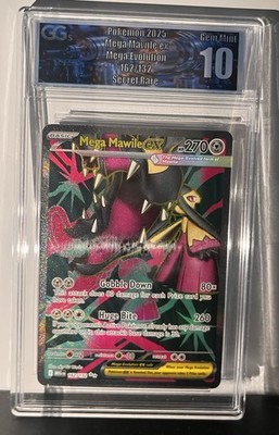 Mega Mawile EX 162/132 Mega Evolution Pokemon GGs 10 Gem Mint