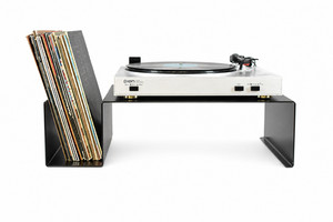Plattenspielerständer Verstärkertisch Stahl moderner Vinylständer Audio-Organize