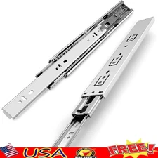 Side Mount Drawer Slides 22in Soft Close Hydraulic Steel 5Pair Easy Install New