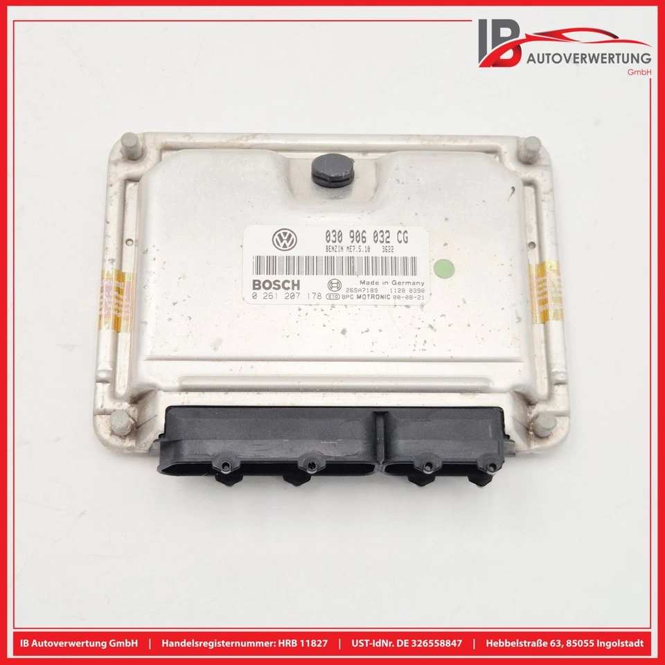 Centralina centralina motore blocchetto accensione 030906032CG VW POLO (6N2) 1.0 BOSCH - Immagine 2 di 4