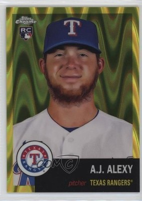 2022 Chrome Platinum Anniversary Yellow RayWave Refractor AJ Alexy Rookie RC 0w8