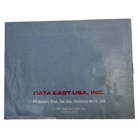 BreakThru NES Instruction Manual 1987 Data East Original Game Booklet