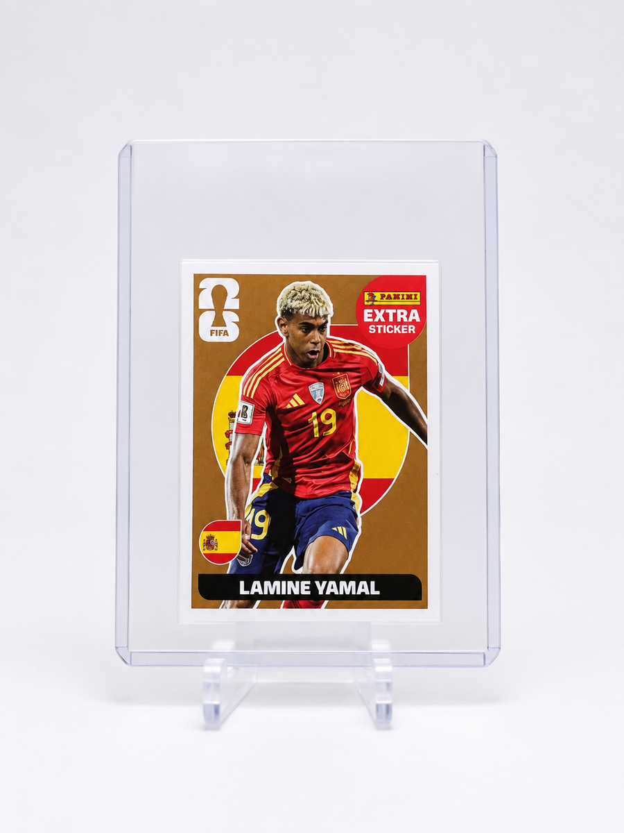 2026 FIFA World Cup Panini Extra Sticker Lamine Yamal Bronze Foil