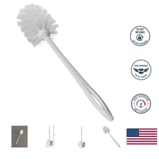 Rubbermaid Commercial Products 15" Toilet Brush, White, Toilet Bowl Brush for...