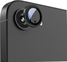 Camera Lens Protector for Iphone 16E, 9H Tempered Glass Camera Screen Cover, Bla