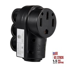 50 Amp RV Female Plug, NEMA 14-50R 125/250 Volt Heavy Duty 14-50R Female Plug