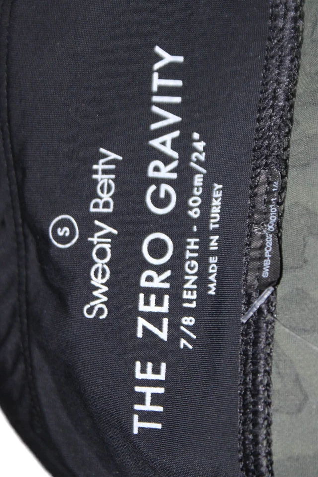 Leggings sudorosos Betty para mujer tiro alto estampado de leopardo longitud 7/8 verdes talla S Foto 4 de 4