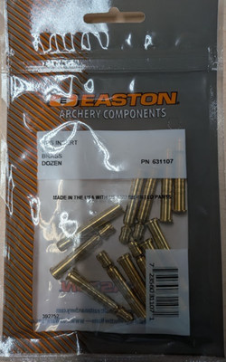 @NEW@ 12- Easton RPS 6mm 8-32 Brass Arrow Point Inserts! 50-75 Grains sonic 6.0