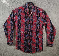 Wrangler Cowboy Cut Shirt Mens 15.5-34 X-Long Tails Regular Fit Aztec Vintage