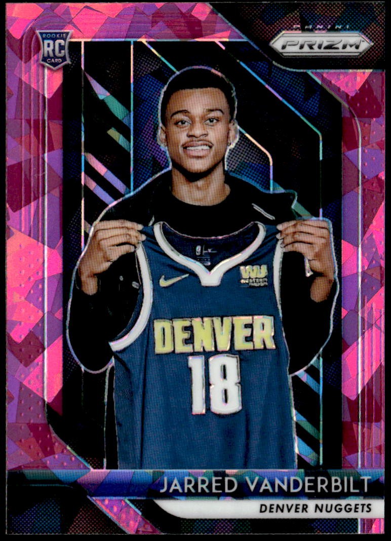 2018-19 Panini Prizm #42 Jarred Vanderbilt Prizms Pink Ice Rookie E1