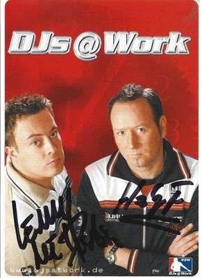 DJs@Work - Autogrammkarte - Musik