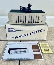 Vtg Realistic Model 31-1988 5 Band Stereo Radio Frequency Equalizer NOS NEW Box