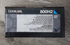 Genuine Lexmark 800H2 Cyan High Yield Toner Cartridge - 80COH20 - New