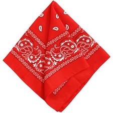 Polyester Paisley Bandana Headband Men Women Large Scarf Handkerchiefs Pack