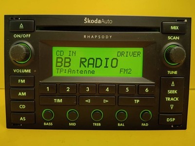 Original Autoradio Skoda Rhapsody VW Delta 6 Radio   + CODE