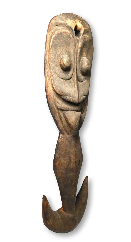 Old Iatmul Sepik River Net or Basket Hook, Ex Stirner Collection - Image 4 of 4