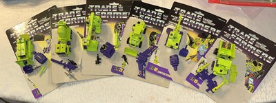 Transformers GI Vintage Constructors Lot Of 6 With Pkg Back & Accessories
